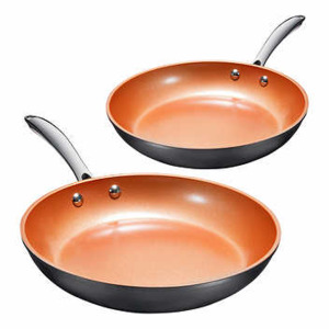 DESCRIPTION: GOTHAM SERIES STEEL PRO CERAMIC NON-STICK FRY PANS WITH LID INFORMATION: $24.97 NEW SIZE: 10" AND 11.5" QTY: 1