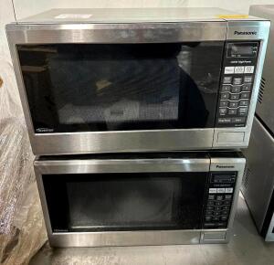 DESCRIPTION: (2) COUNTERTOP MICROWAVE OVEN BRAND/MODEL: PANASONIC NN-SA651S INFORMATION: OUT OF BOX, WORKING CONDITION UNKNOWN, $99.00 EACH NEW QTY: 2