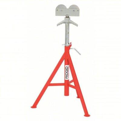 DESCRIPTION: (1) ROLLER HEAD PUPE STAND, STRAIGHT ROLLER HEAD BRAND/MODEL: RIDGID #3FE65 INFORMATION: ORANGE RETAIL$: $165.27 EA SIZE: 1000 LB MAX QTY