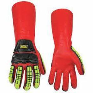 DESCRIPTION: (1) PAIR OF CHEMICAL RESISTANT, IMPACT GLOVE BRAND/MODEL: #181J29 INFORMATION: RED RETAIL$: $46.05 EA QTY: 1