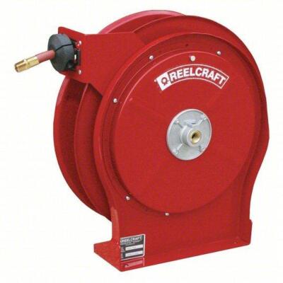 DESCRIPTION: (1) SPRING RETURN HOSE REEL BRAND/MODEL: REELCRAFT #56JH98 INFORMATION: RED RETAIL$: $453.03 EA SIZE: 50' QTY: 1