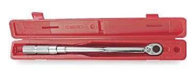 DESCRIPTION: (1) TORQUE WRENCH BRAND/MODEL: PROTO #J6020AB INFORMATION: RED CARRY CASE RETAIL$: $1032.88 EA SIZE: 3/4" DRIVE, 120-600 FL LBS QTY: 1