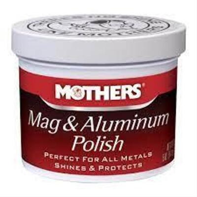 DESCRIPTION: (4) MAG & ALUMINUM POLISH BRAND/MODEL: MOTHERS #05100 INFORMATION: SHINES AND PROTECTS METALS RETAIL$: $5.98 EA SIZE: 5 OZ QTY: 4