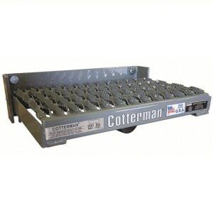 DESCRIPTION: (1) SPRING LOADED FOLD-UP STEP BRAND/MODEL: COTTERMAN #22P023 INFORMATION: GRAY, STEEL SERRATED RETAIL$: $161.67 EA SIZE: 15 IN OVERALL L