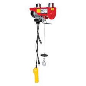 DESCRIPTION: (1) MINI CABLE ELECTRIC MOTOR HOIST BRAND/MODEL: VESTIL #MINI-7 INFORMATION: RED RETAIL$: $257.74 EA SIZE: 750 LB CAPACITY QTY: 1