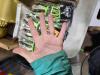 DESCRIPTION: (6) IMPACT WORK GLOVES BRAND/MODEL: JOKER/MX2515-M INFORMATION: NEON GREEN,BLACK & WHITE RETAIL$: 30.00 EACH SIZE: MEDIUM QTY: 6 - 2