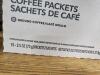 DESCRIPTION: (2) CASES OF (18) PACKS OF CAFFE VERONA COFFEE BRAND/MODEL: STARBUCKS INFORMATION: DARK ROAST RETAIL$: $58.97 EA SIZE: 2.5 OZ PACKETS QTY - 6