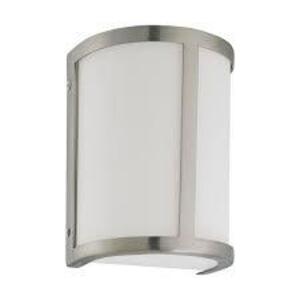 DESCRIPTION: (2) WALL SCONCE LIGHT FIXTURES BRAND/MODEL: SATCO #60-2868 INFORMATION: BRUSHED NICKEL FINISH WITH SATIN WHITE GLASS RETAIL$: $87.99 EA S