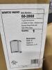DESCRIPTION: (2) WALL SCONCE LIGHT FIXTURES BRAND/MODEL: SATCO #60-2868 INFORMATION: BRUSHED NICKEL FINISH WITH SATIN WHITE GLASS RETAIL$: $87.99 EA S - 3