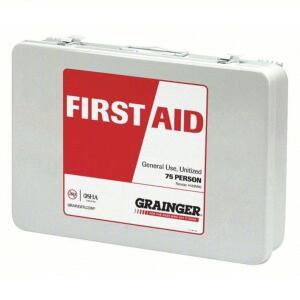 DESCRIPTION: (2) FIRST AID KITS BRAND/MODEL: PRODUCT NUMBER #463M02 INFORMATION: WHITE RETAIL$: $150.45 EA SIZE: 75 PEOPLE SERVED QTY: 2