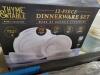 DESCRIPTION: (1) 12 PIECE DINNERWARE SET BRAND/MODEL: THYME AND TABLE INFORMATION: SWIRL RETAIL$: $50.00 EA QTY: 1 - 2