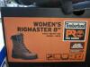 DESCRIPTION: (1) PAIR OF RINGMASTER WORK BOOTS BRAND/MODEL: TIMBERLAND PRO #88116 INFORMATION: BROWN RETAIL$: $196.00 EA SIZE: 8.5 QTY: 1 - 7