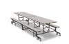 DESCRIPTION: (1) FOLDING BENCH TABLE WITH SEATING BRAND/MODEL: PALMER HAMILTON #60PP05 INFORMATION: GRAY GLACE RETAIL$: $2255.85 EA SIZE: 145 IN WD, 5