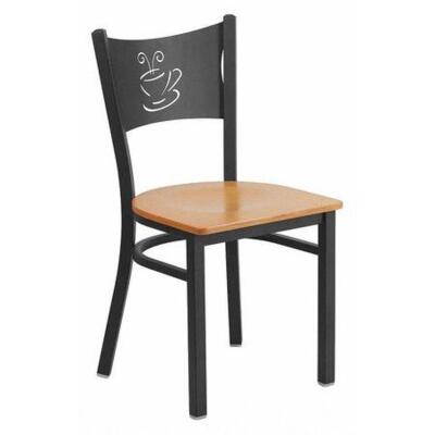 DESCRIPTION: (1) RESTAURANT CHAIR BRAND/MODEL: FLASH FURNITURE #TPC-37 INFORMATION: COFFEE CUP DESIGN RETAIL$: $90.95 EA SIZE: 33-1/4" QTY: 1