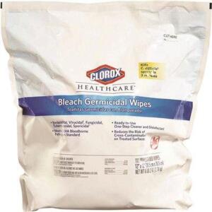 DESCRIPTION: (2) HEALTHCARE BLEACH GERMICIDAL WIPES REFILL BRAND/MODEL: CLOROX #30359 RETAIL$: $25.00 EA SIZE: 110 WIPES PER CONTAINER QTY: 2