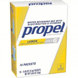 DESCRIPTION: (1) CASE OF (12) SPORTS DRINK MIX BRAND/MODEL: PROPEL #403U26 INFORMATION: LEMON RETAIL$: $9.72 EA SIZE: 16 OZ QTY: 1