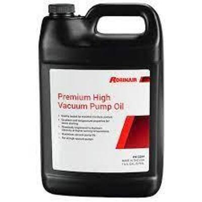 DESCRIPTION: (2) HIGH VACUUM PREMIUM PUMP OIL BRAND/MODEL: ROBINAIR RETAIL$: $36.19 EA SIZE: 1 GALLON QTY: 2