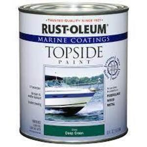 DESCRIPTION: (2) MARINE COATING TOPSIDE PAINT BRAND/MODEL: RUST-OLEUM INFORMATION: DEEP GREEN RETAIL$: $40.00 EA SIZE: 1QT QTY: 2