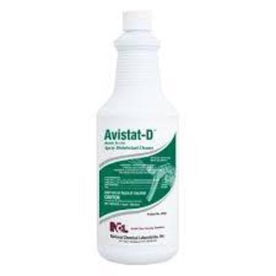 DESCRIPTION: (2) DISINFECTANT SPRAY BRAND/MODEL: NCL AVISTAT-D INFORMATION: CITRUS FLORAL SCENT RETAIL$: $13.00 EA SIZE: 1 QT QTY: 2