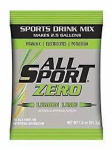DESCRIPTION: (1) CASE OF (40) SPORTS DRINK MIX POWDER CONCENTRATE BRAND/MODEL: ALL SPORT #491N09 INFORMATION: LEMON LIME RETAIL$: $150.00 EA SIZE: 1.9