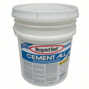 DESCRIPTION: (1) CEMENT ALL BRAND/MODEL: RAPID SET #15F523 INFORMATION: GRAY COVERAGE 3 SQ FT @2IN RETAIL$: $77.10 EA SIZE: 55 LB QTY: 1