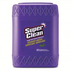 DESCRIPTION: (1) CLEANER AND DEGREASER BRAND/MODEL: SUPERCLEAN #3ZLD6 RETAIL$: 78.13 SIZE: 5 GALLON QTY: 1