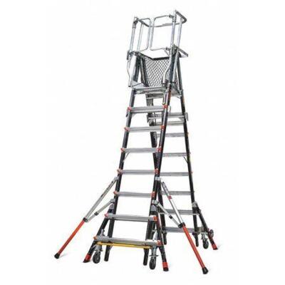 DESCRIPTION: (1) SAFETY CAGE PLATFORM LADDER BRAND/MODEL: LITTLE GIANT/18515-240 INFORMATION: 375LB LOAD CAPACITY, FIBERGLASS, RETAIL$: $2,334.94 SIZE