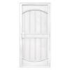 36 in. x 80 in. Arcada White Surface Mount Outswing Steel Security Door with Expanded Metal Screen