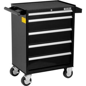 DESCRIPTION: (1) DRAWER ROLLER TOOL CABINET BRAND/MODEL: WORKSMART INFORMATION: BLACK RETAIL$: $620.00 EA SIZE: 26-3/8" X 18-1/8" X 37-13/16" 5 DRAWER