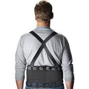 DESCRIPTION: (2) MESH BACK SUPPORT BELT BRAND/MODEL: SAFETY GEAR #290-440 INFORMATION: BLACK RETAIL$: $10.93 EA SIZE: LARGE QTY: 2