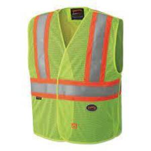 DESCRIPTION: (9) SELF-EXTINGUISHING SAFETY VEST BRAND/MODEL: PIONEER #6916AU INFORMATION: HI-VIS RETAIL$: $35.05 EA SIZE: 2XL/3XL QTY: 9