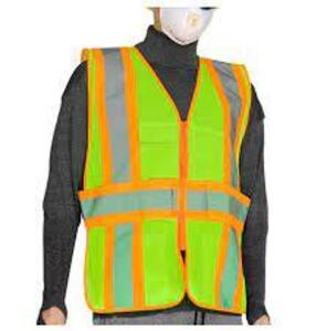 DESCRIPTION: (8) GLOW SHIELD SAFETY VEST BRAND/MODEL: ELITE SAFETY #SV722FG INFORMATION: HI-VIZ YELLOW RETAIL$: $22.40 PER VEST SIZE: SMALL QTY: 8