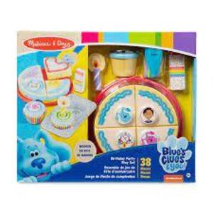 DESCRIPTION: (1) BIRTHDAY PARTY PLAY SET BRAND/MODEL: MELISSA AND DOUG BLUES CLUES RETAIL$: $12.00 EA QTY: 1