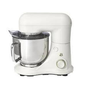 DESCRIPTION: (1) TILT HEAD STAND MIXER BRAND/MODEL: BEAUTIFUL INFORMATION: WHITE RETAIL$: $100.00 EA SIZE: 5.3 QT QTY: 1