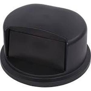 DESCRIPTION: (1) WASTE CONTAINER DOME LID BRAND/MODEL: CARLISLE INFORMATION: BLACK RETAIL$: $60.94 EA SIZE: 44-55 GAL QTY: 1