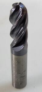 DESCRIPTION: (4) SOLID CARBIDE BALL END MILLS BRAND/MODEL: WIDIA 33977091 RETAIL$: $94.69 EA SIZE: 0.4375" DIAM 0.875" LOC QTY: 4