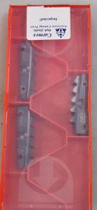 DESCRIPTION: (5) SETS OF (3) CARBIDE THREADING INSERTS BRAND/MODEL: CARMEX H63 I 4 BBUT-027/4270 MT7 RETAIL$: $ 69.95 EA SIZE: H63 I4 QTY: 5