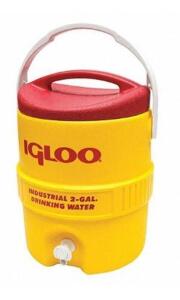 DESCRIPTION (1) IGLOO BEVERAGE DISPENSER BRAND/MODEL 421 ADDITIONAL INFORMATION YELLOW & RED/CAPACITY: 2 GAL/RETAILS AT $38.56 SIZE 14-3/4"H X 11-1/2"