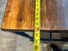 48" X 30" HARDWOOD TABLE TOP W/ METAL FRAME AND CASTERS. (PUB HEIGHT) - 4