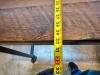 48" X 30" HARDWOOD TABLE TOP W/ METAL FRAME AND CASTERS. (PUB HEIGHT) - 3