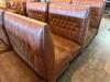 (3) SECTIONS OF 48" HIGH BACK LEATHER BOOTH SEATING - 3