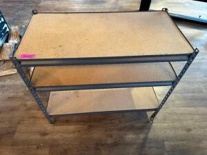 30" X 16" THREE TIER METAL SHELF