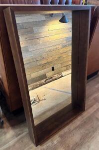 48" X 30" FRAMED WALL MIRROR