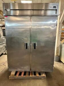 DESCRIPTION: DELFIELD TWO DOOR ROLL IN RACK REFRIGERATOR. BRAND / MODEL: DELFIELD SARRI2-S ADDITIONAL INFORMATION SN# 1212152001636, 115 VOLT, 1 PHASE