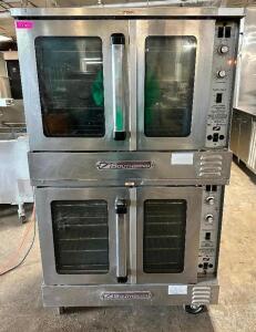 DESCRIPTION: SOUTHBEND SL SERIES DOUBLE STACK CONVECTION OVEN - GAS BRAND / MODEL: SOUTHBEND SL SERIES ADDITIONAL INFORMATION NATURAL GAS. RETAILS NEW
