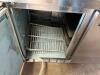 DESCRIPTION: DELFIELD 48" TWO DOOR WORK TOP COOLER BRAND / MODEL: DELFIELD UC4448N ADDITIONAL INFORMATION 115 VOLT, 1 PHASE. POWERS ON AND WORKING SIZ - 2