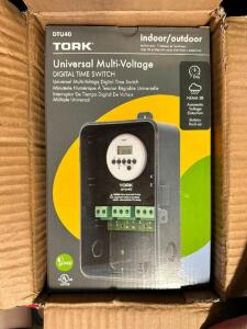 DESCRIPTION: (3) TORK UNIVERSAL MULTI VOLTAGE TIME SWITCHES - NEW LOCATION: BAY 6 THIS LOT IS: SOLD BY THE PIECE QTY: 3