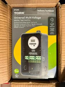 DESCRIPTION: (3) TORK UNIVERSAL MULTI VOLTAGE TIME SWITCHES - NEW LOCATION: BAY 6 THIS LOT IS: SOLD BY THE PIECE QTY: 3