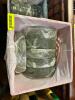 DESCRIPTION: (30) 9" CLEAR GLASS SALAD PLATES. SIZE 9" LOCATION: BAY 6 THIS LOT IS: SOLD BY THE PIECE QTY: 30 - 3