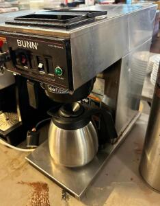 DESCRIPTION: BUNN COMMERCIAL COFFEE BREWER W/ DECANTER. BRAND / MODEL: BUNN CWTW ADDITIONAL INFORMATION 120 VOLT, 1 PHASE LOCATION: BAY 6 QTY: 1